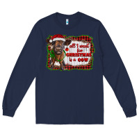 Navy all i want for christmas is a cow highland calf Long Sleeve Tee - RanaPortraitStore