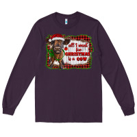 Plum all i want for christmas is a cow highland calf Long Sleeve Tee - RanaPortraitStore