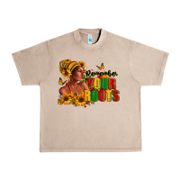French Oak Remember your roots Afro American Urban Heavy Tee - RanaPortraitStore