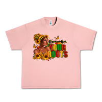 Salmon Remember your roots Afro American Urban Heavy Tee - RanaPortraitStore