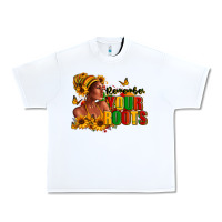 White Remember your roots Afro American Urban Heavy Tee - RanaPortraitStore