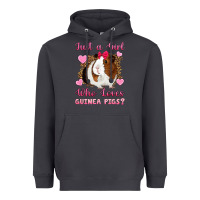 Smoke Just A Girl Love Who Loves Guinea Pigs Heavyweight Hoodie - Artiststas