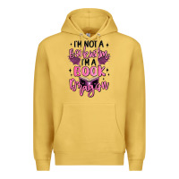 Antique Gold i'm not a booksorm i'm a book dragon Premium Hoodie - MaliasSmallBusiness
