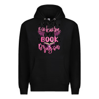 Black i'm not a booksorm i'm a book dragon Premium Hoodie - MaliasSmallBusiness