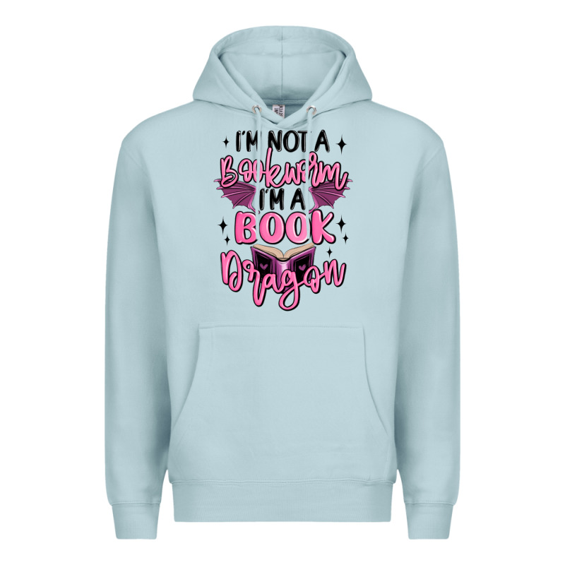 I'm Not A Booksorm I'm A Book Dragon Premium Hoodie by MaliasSmallBusiness | Teevron