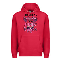 Cardinal i'm not a booksorm i'm a book dragon Premium Hoodie - MaliasSmallBusiness