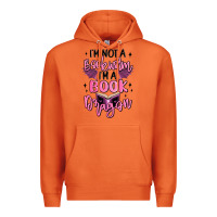 Carrot i'm not a booksorm i'm a book dragon Premium Hoodie - MaliasSmallBusiness