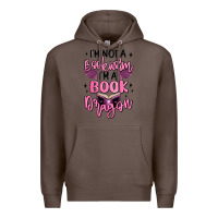 Coffee i'm not a booksorm i'm a book dragon Premium Hoodie - MaliasSmallBusiness