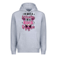 Heather Grey i'm not a booksorm i'm a book dragon Premium Hoodie - MaliasSmallBusiness