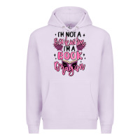 Lilac i'm not a booksorm i'm a book dragon Premium Hoodie - MaliasSmallBusiness