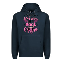 Navy i'm not a booksorm i'm a book dragon Premium Hoodie - MaliasSmallBusiness