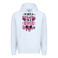 White i'm not a booksorm i'm a book dragon Premium Hoodie - MaliasSmallBusiness