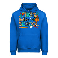 Cobalt first day of school Urban Hoodie - NancyCooperArtShop