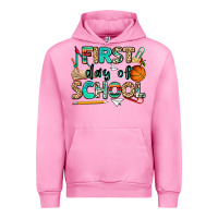 Fuchsia Pink first day of school Urban Hoodie - NancyCooperArtShop