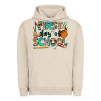 Pigment French Oak first day of school Urban Hoodie - NancyCooperArtShop