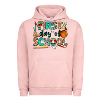 Pigment Salmon first day of school Urban Hoodie - NancyCooperArtShop