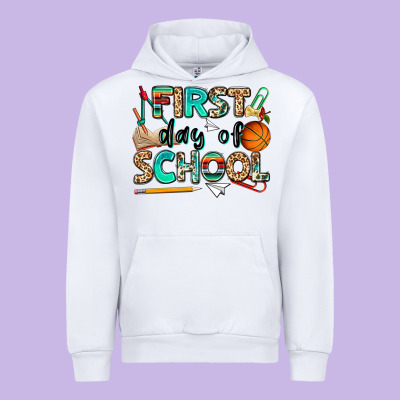 First Day Of School Urban Hoodie Designed By Nancycooperartshop
