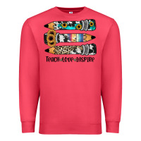 Cardinal western pencils teach love inspire Premium Sweatshirt - JahusDesignShop