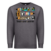Charcoal Heather western pencils teach love inspire Premium Sweatshirt - JahusDesignShop
