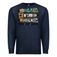 Navy western pencils teach love inspire Premium Sweatshirt - JahusDesignShop