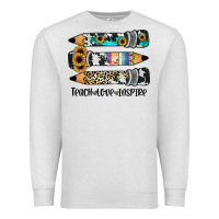 Oatmeal Heather western pencils teach love inspire Premium Sweatshirt - JahusDesignShop