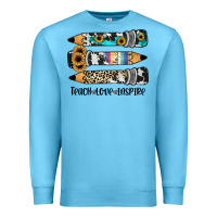 Ocean Blue western pencils teach love inspire Premium Sweatshirt - JahusDesignShop