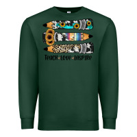 Sports Green western pencils teach love inspire Premium Sweatshirt - JahusDesignShop