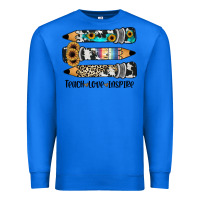 True Royal western pencils teach love inspire Premium Sweatshirt - JahusDesignShop