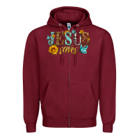 Burgundy jesus saves Zipper Hoodie - HRA Design Shop