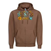 Chestnut jesus saves Zipper Hoodie - HRA Design Shop