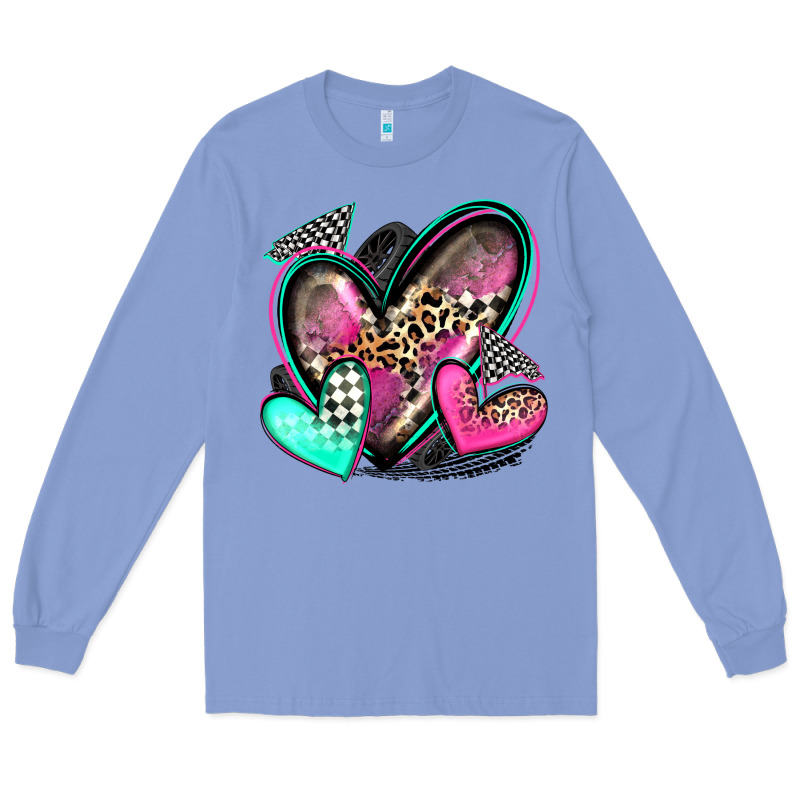 Race Hearts Long Sleeve Tee by Zillion Design Studio | Teevron