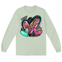 Matcha race hearts Long Sleeve Tee - Zillion Design Studio