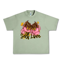 Oil Green Self love pink afro nails Urban Heavy Tee - RanaPortraitStore