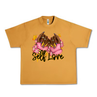 Peanut Butter Self love pink afro nails Urban Heavy Tee - RanaPortraitStore