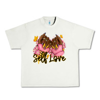 Pistachio Self love pink afro nails Urban Heavy Tee - RanaPortraitStore
