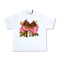 Self Love Pink Afro Nails Urban Heavy Tee | Teevron