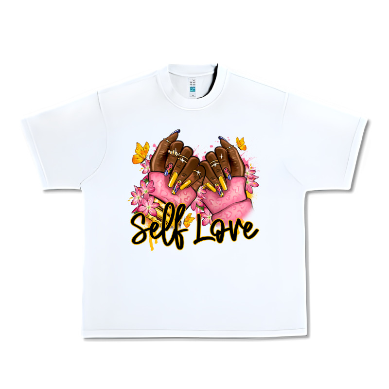 Self Love Pink Afro Nails Urban Heavy Tee by RanaPortraitStore | Teevron