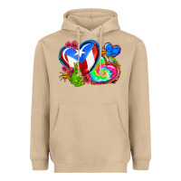 Mushroom western leopard puerto rico hearts Heavyweight Hoodie - AdoDesignShop
