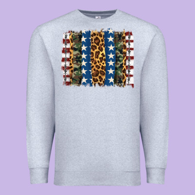 Usa Army Pattern Brushstroke Premium Sweatshirt Designed By Artiststas