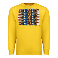 Lemon usa army pattern brushstroke Premium Sweatshirt - Artiststas