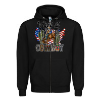 Black cool it cowboy Zipper Hoodie - SublimationCraftShop