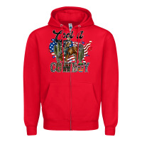Red cool it cowboy Zipper Hoodie - SublimationCraftShop