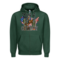 Sports Green cool it cowboy Zipper Hoodie - SublimationCraftShop