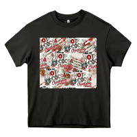 Asphalt hot cocoa christmas cheer pattern Heavy Core Tee - CowhideDigitalArt