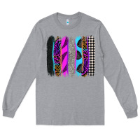 Heather Grey race brushstrokes Long Sleeve Tee - Zillion Design Studio