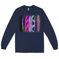 Navy race brushstrokes Long Sleeve Tee - Zillion Design Studio