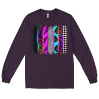 Plum race brushstrokes Long Sleeve Tee - Zillion Design Studio