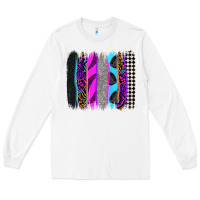 White race brushstrokes Long Sleeve Tee - Zillion Design Studio