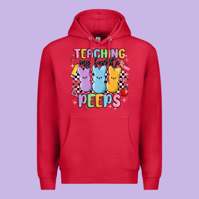 Teaching My Favorite Peeps Premium Hoodie Designed By Maliassmallbusiness