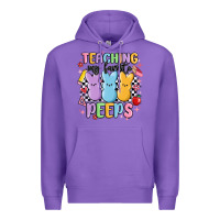 Purple teaching my favorite peeps Premium Hoodie - MaliasSmallBusiness